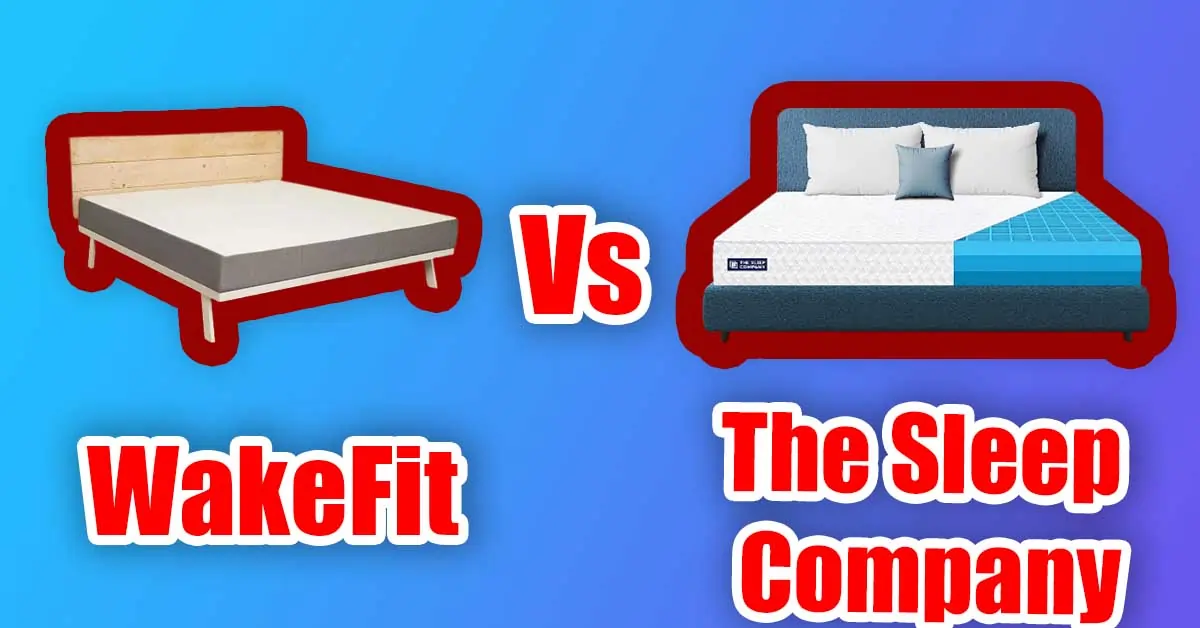 Wakefit vs the sleep company mattress